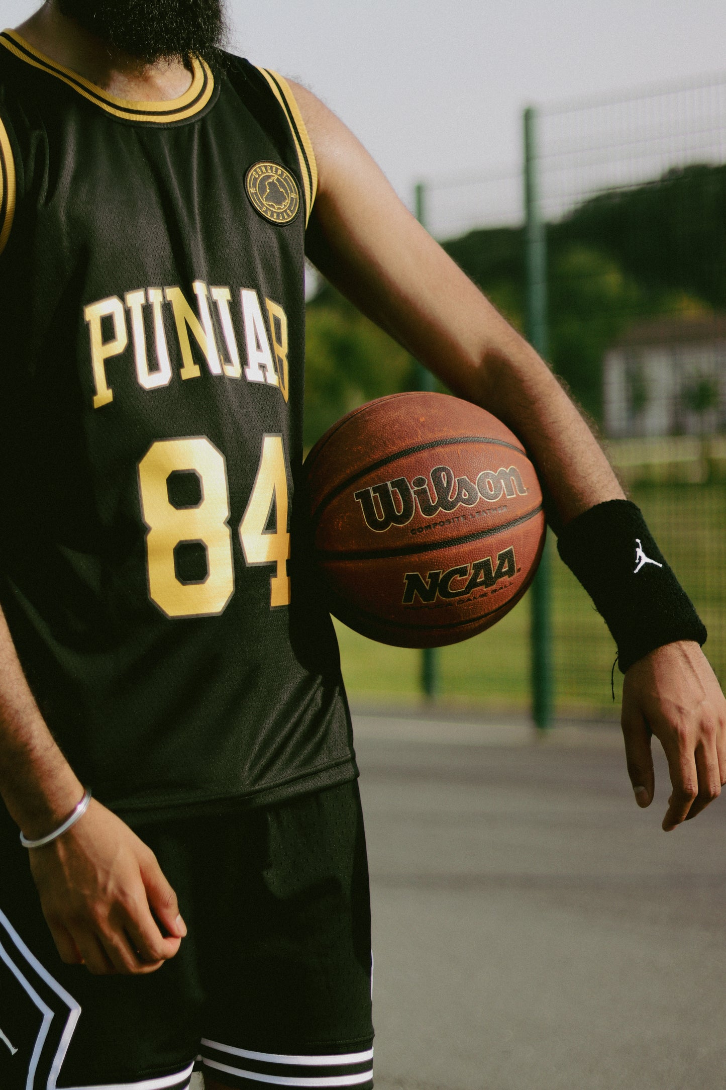 Black & Gold Punjab Basketball Jersey