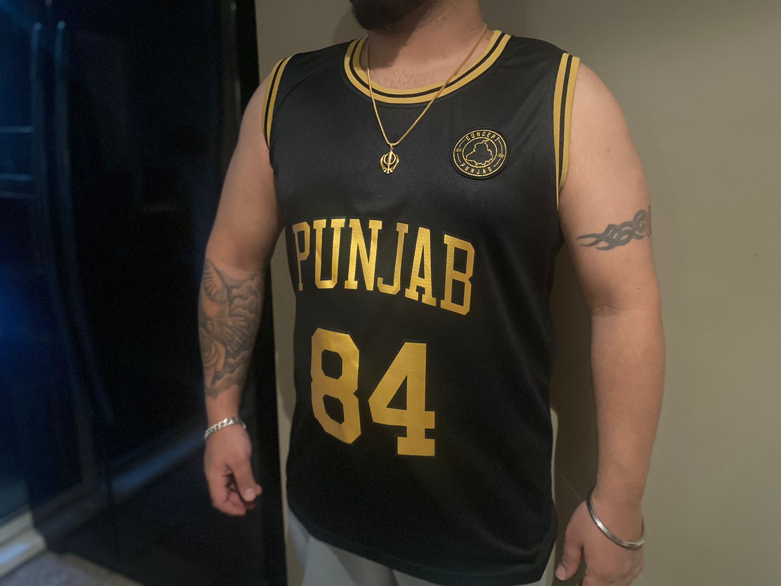 Black & Gold Punjab Basketball Jersey – conceptpunjab